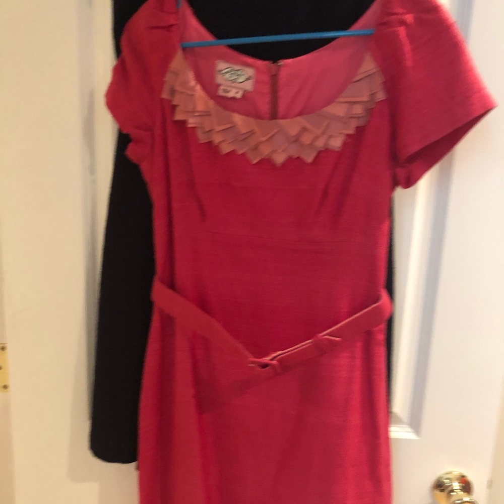 Phoebe Couture Belted Pink Dress